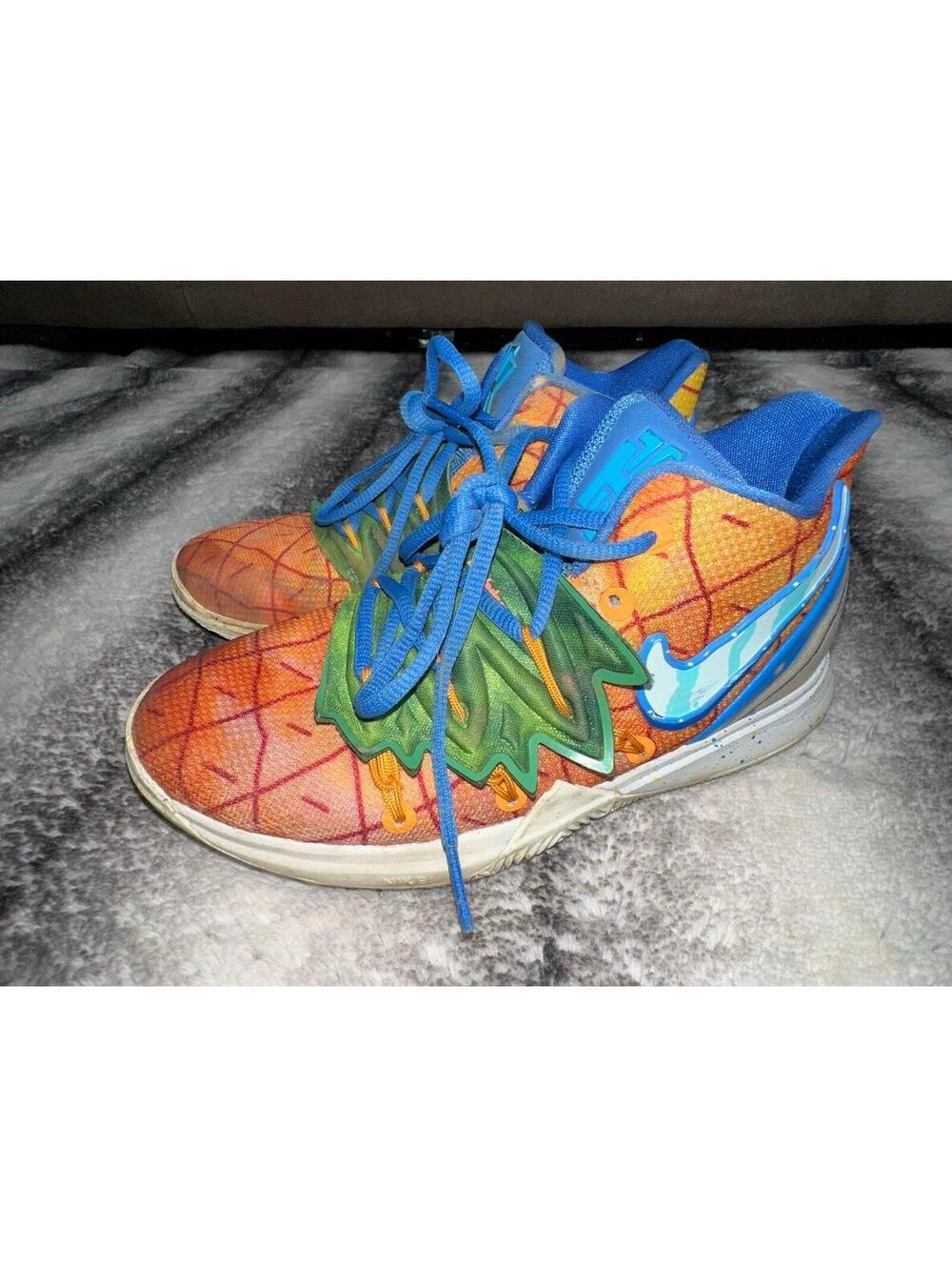 Nike Kyrie 5 EP SpongeBob SquarePants Pineapple House CJ7227-800 Youth Size 4.5Y